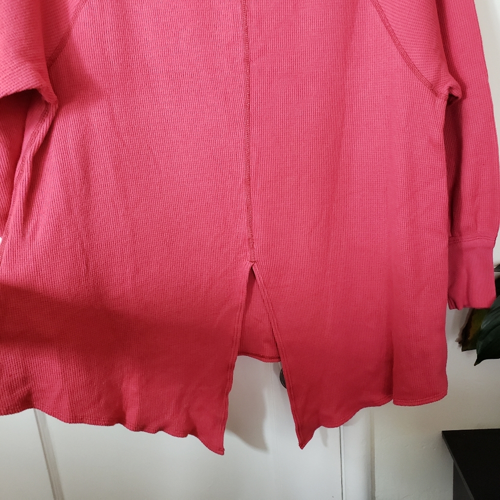 We The Free Free People Amelia Waffle Knit Oversized Thermal Top - Picture 9 of 9